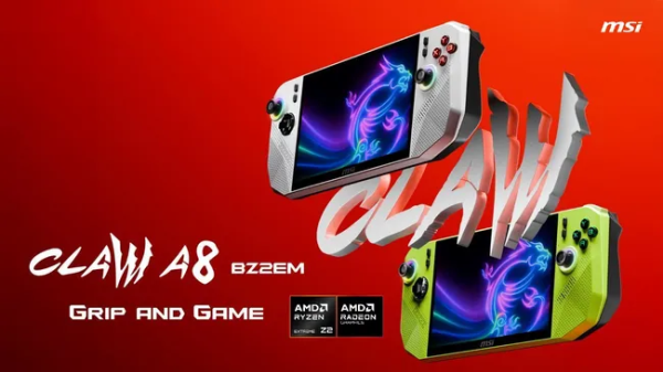 联丰优配 微星推出其首款基于 AMD 处理器的 Claw A8 游戏掌机